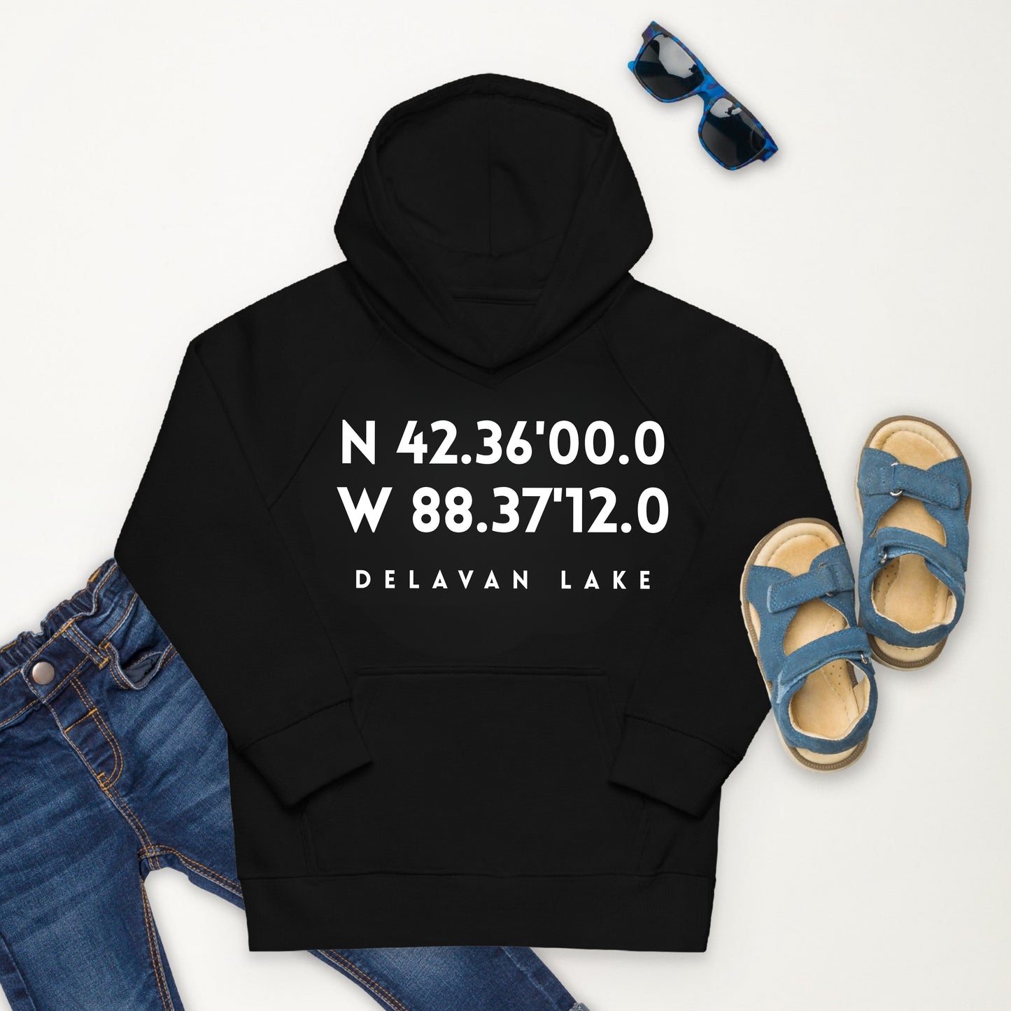 Delavan Lake Kids Premium eco hoodie