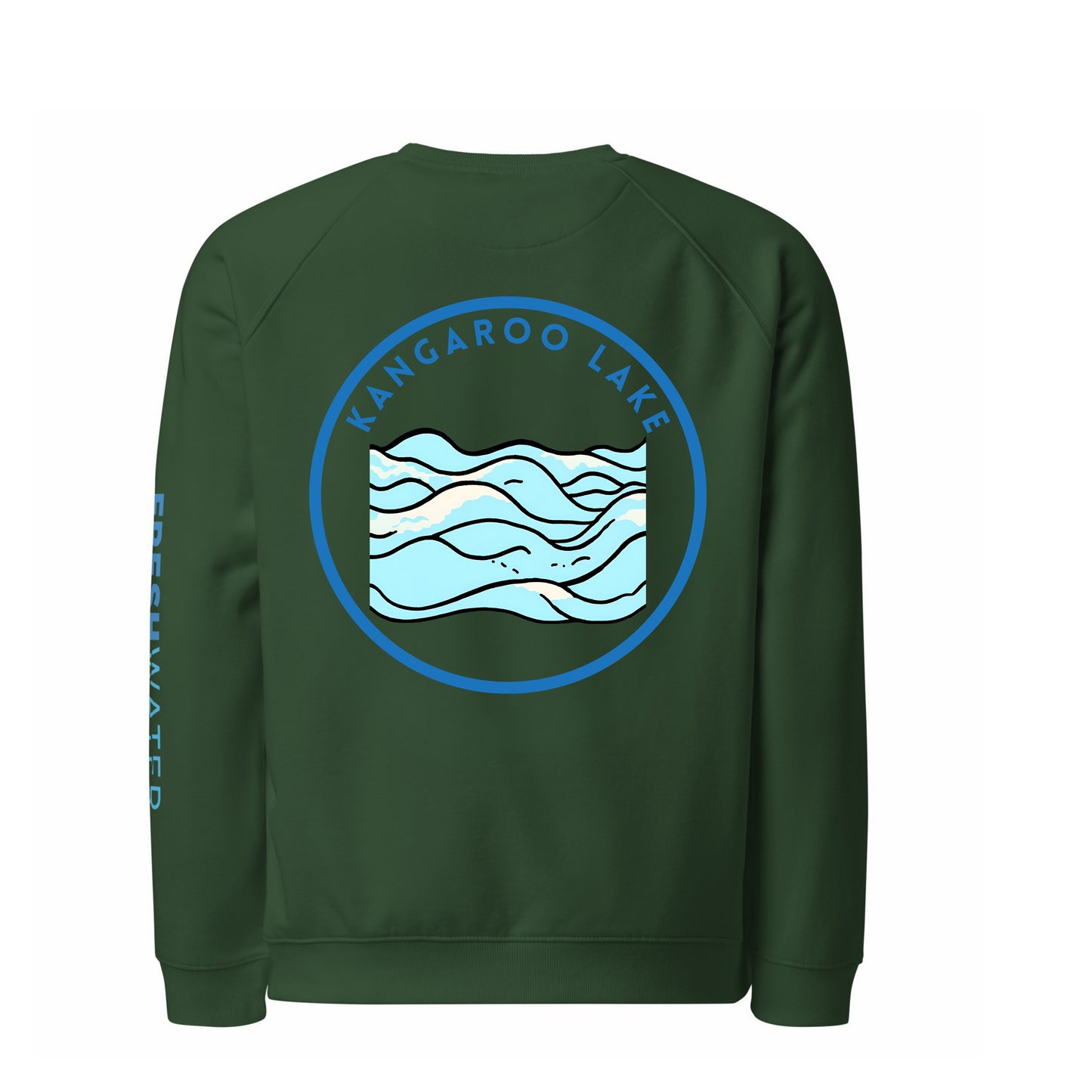 Kangaroo Lake organic raglan sweatshirt