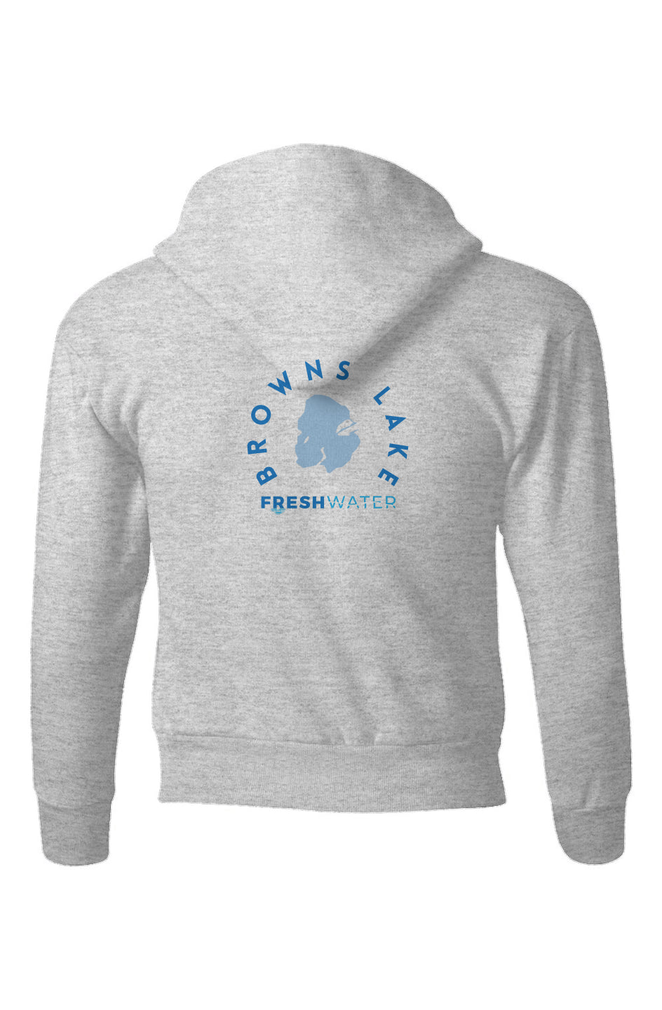 Browns Lake Freshwater Blue Ecosmart® Youth Hooded Sweatshirt
