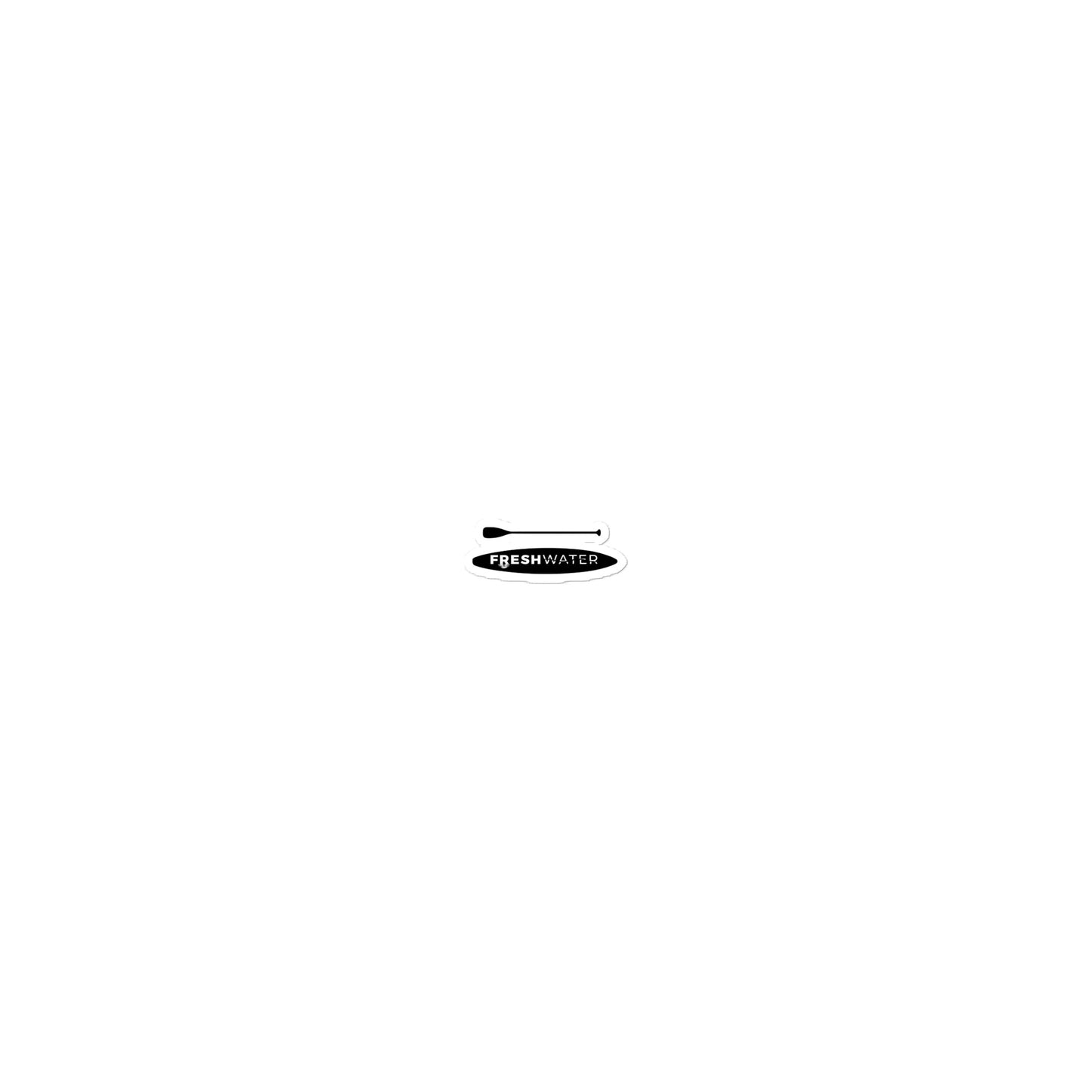 Freshwater Paddling White Bubble-free stickers
