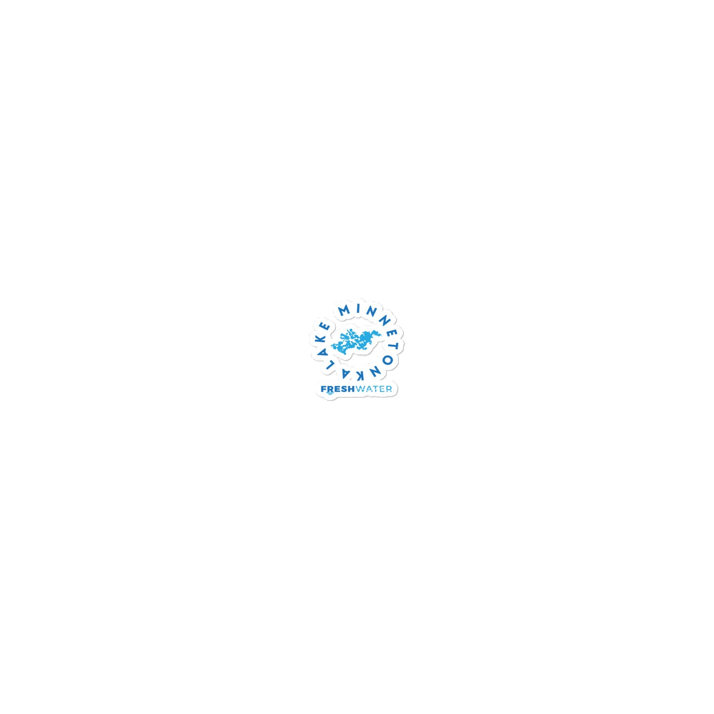 Minnetonka Blue Bubble-free stickers