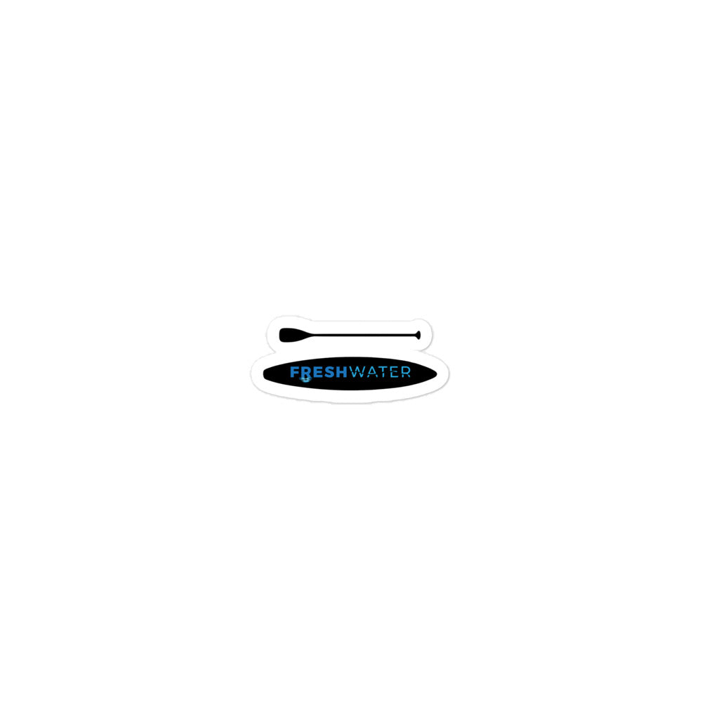 Freshwater Paddling Blue Bubble-free stickers
