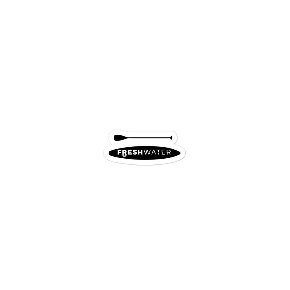 Freshwater Paddling White Bubble-free stickers