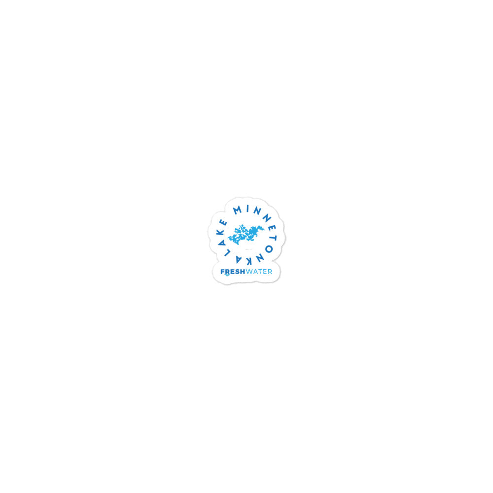 Minnetonka Blue Bubble-free stickers