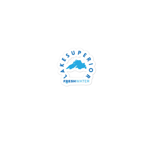 Lake Superior Freshwater Blue Bubble-free stickers