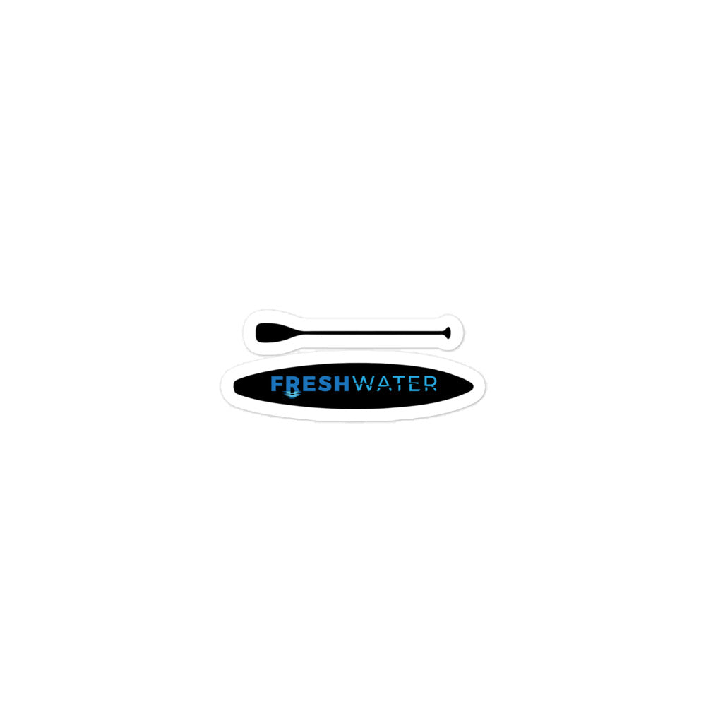 Freshwater Paddling Blue Bubble-free stickers