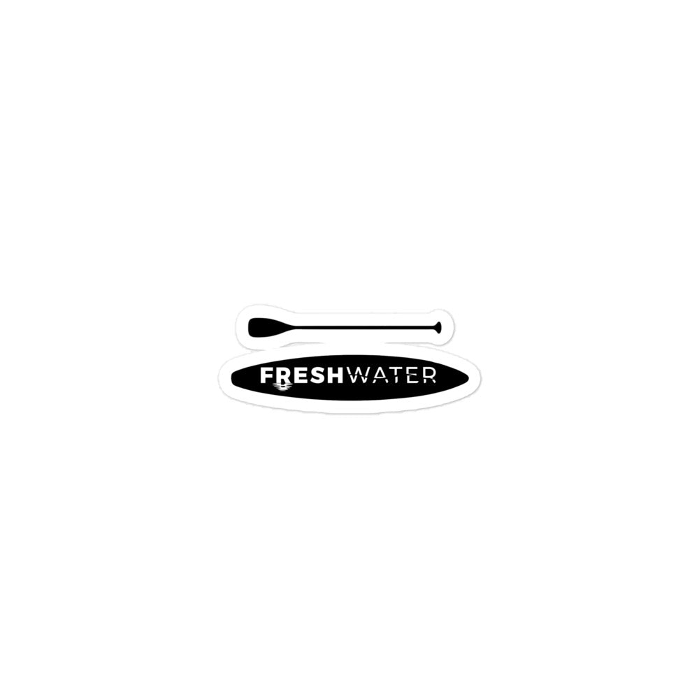 Freshwater Paddling White Bubble-free stickers