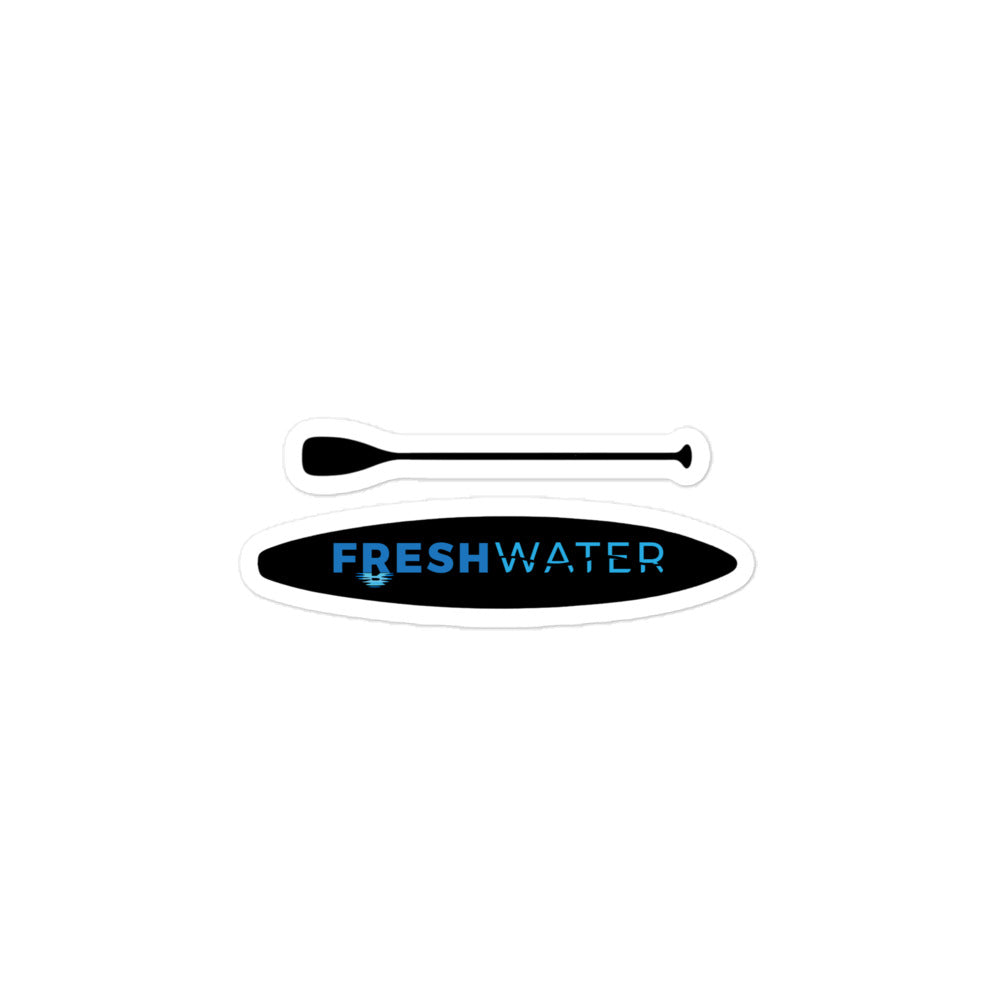 Freshwater Paddling Blue Bubble-free stickers
