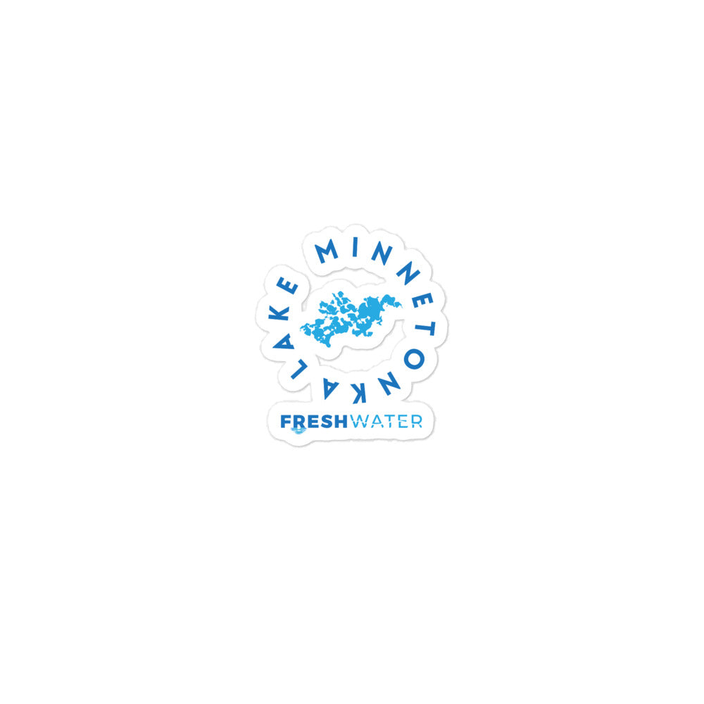 Minnetonka Blue Bubble-free stickers