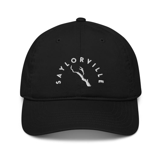 Saylorville Lake Black/White Organic hat