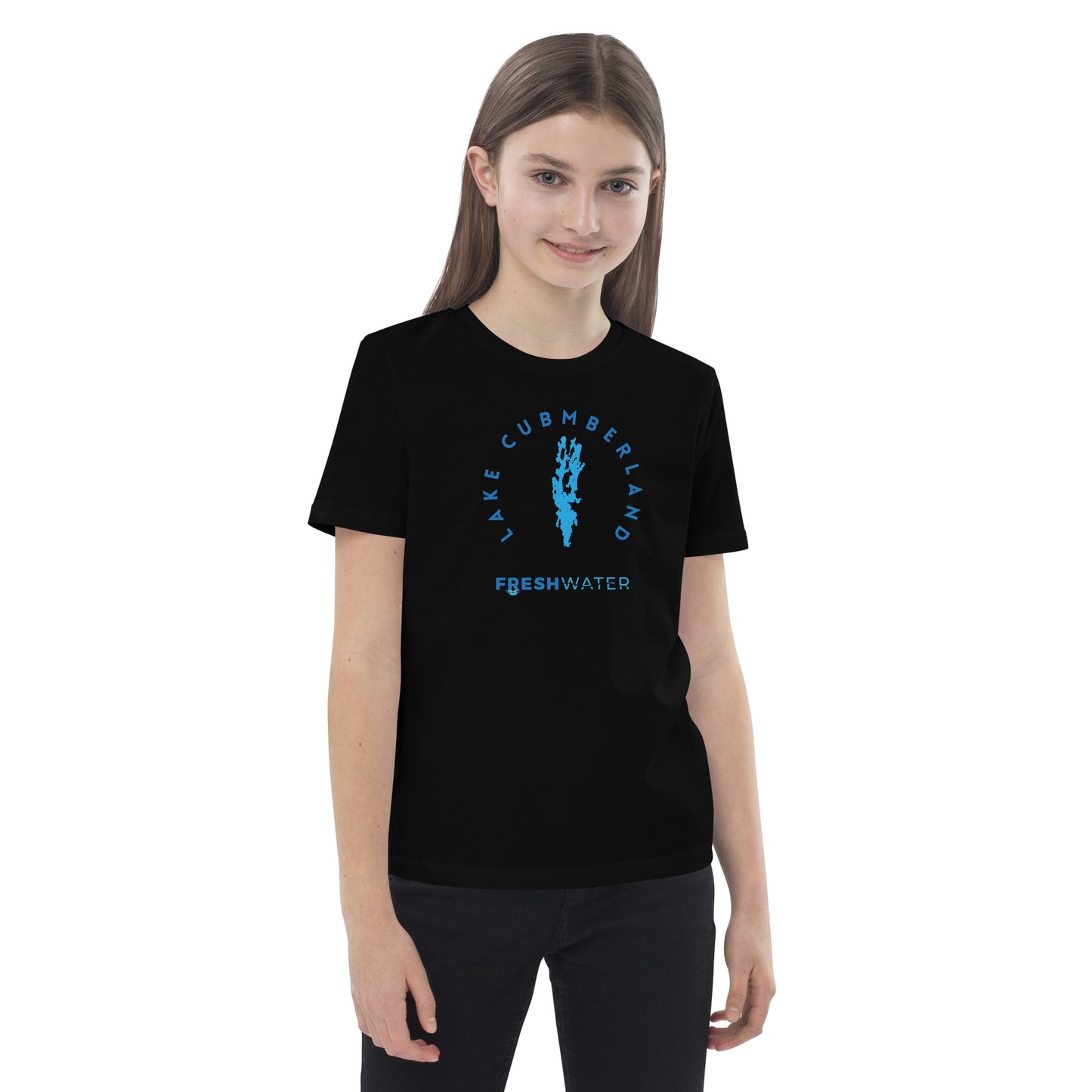 Lake Cumberland Freshwater Blue Organic cotton kids t-shirt