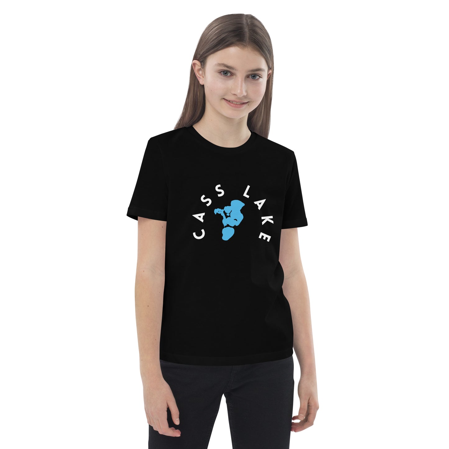 Cass Lake Minnesota Freshwater WB Organic cotton kids t-shirt