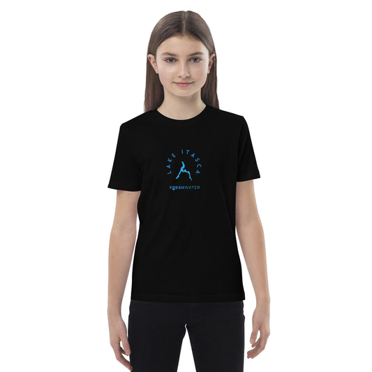 Lake Itasca Freshwater Blue Organic cotton kids t-shirt