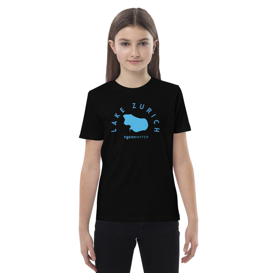 Lake Zurich Freshwater Blue Organic cotton kids t-shirt