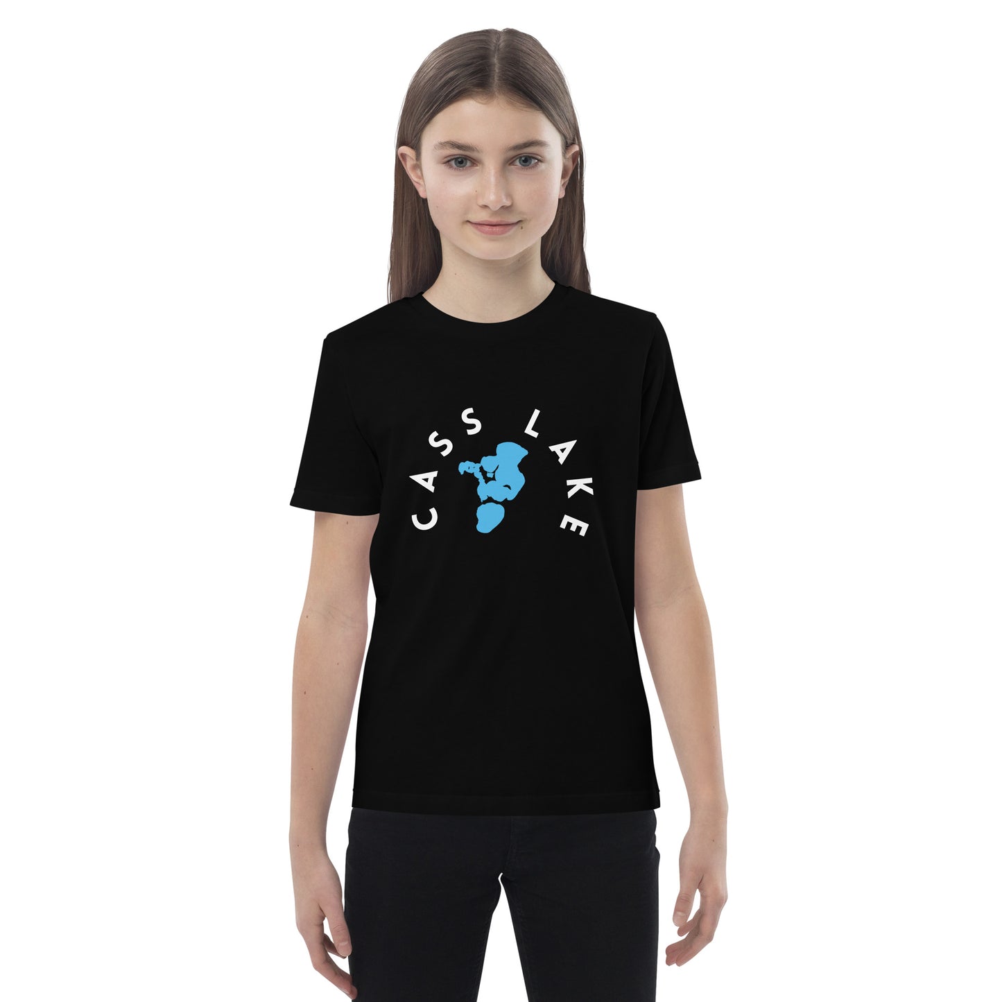 Cass Lake Minnesota Freshwater WB Organic cotton kids t-shirt