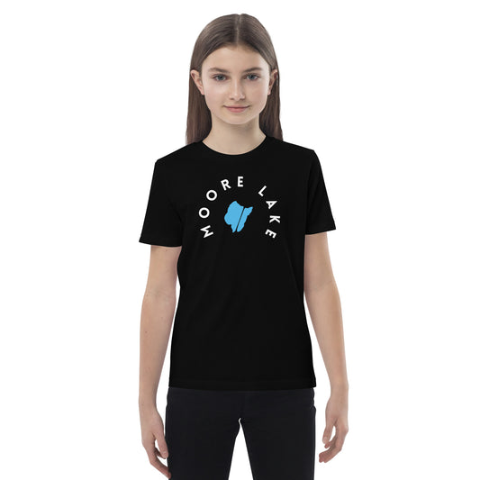 Moore Lake Minnesota Freshwater WB Organic cotton kids t-shirt
