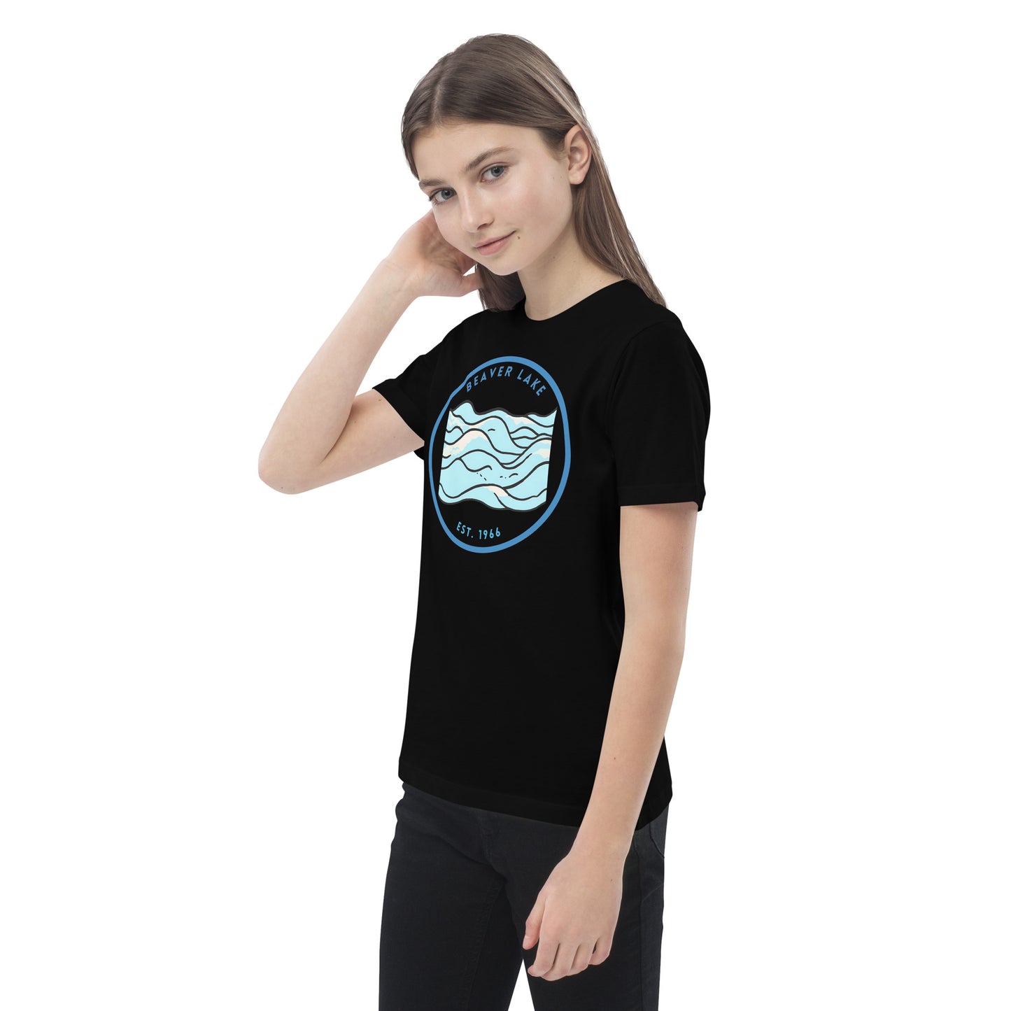 Beaver Lake Arkansas Freshwater Waves Organic cotton kids t-shirt