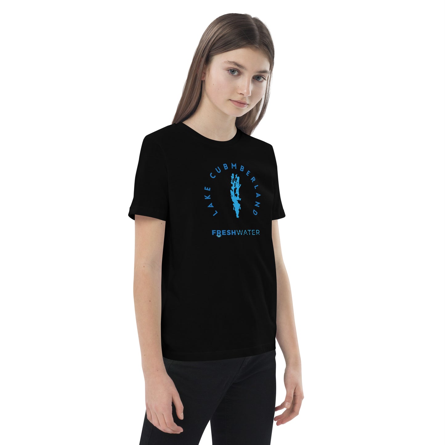Lake Cumberland Freshwater Blue Organic cotton kids t-shirt