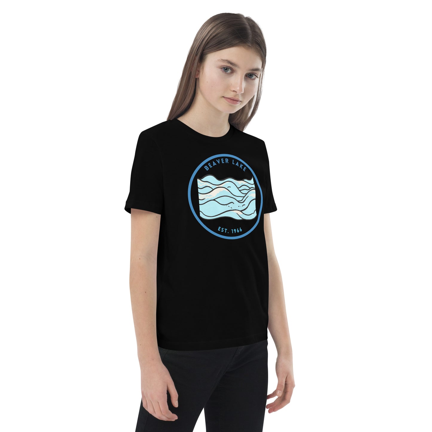 Beaver Lake Arkansas Freshwater Waves Organic cotton kids t-shirt