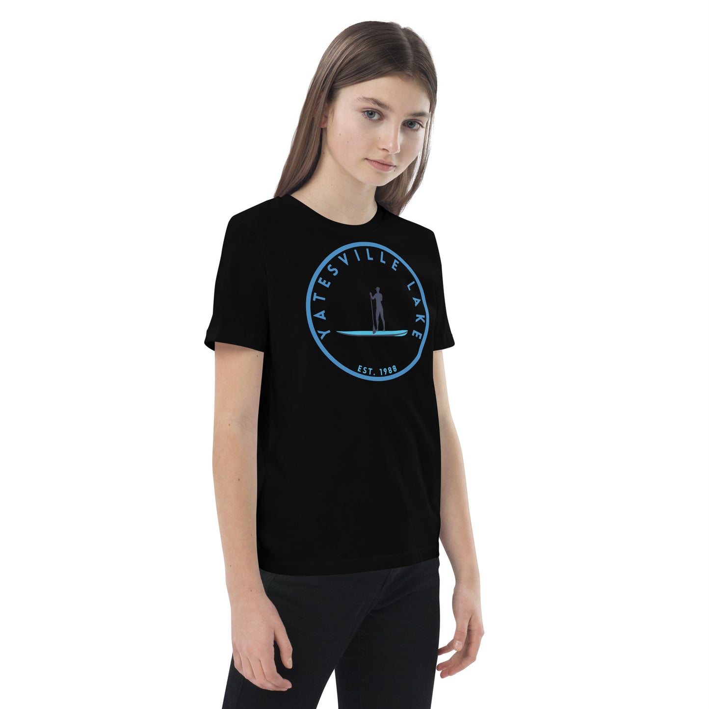 Yatesville Lake Kentucky Freshwater Paddle Organic cotton kids t-shirt