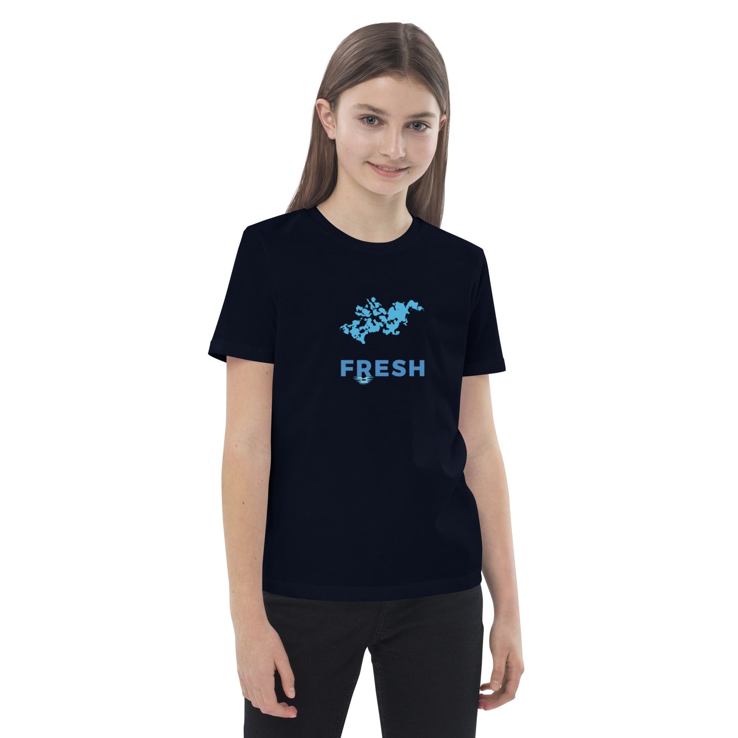 Custom FreshKids Fresh Blue Organic cotton kids t-shirt