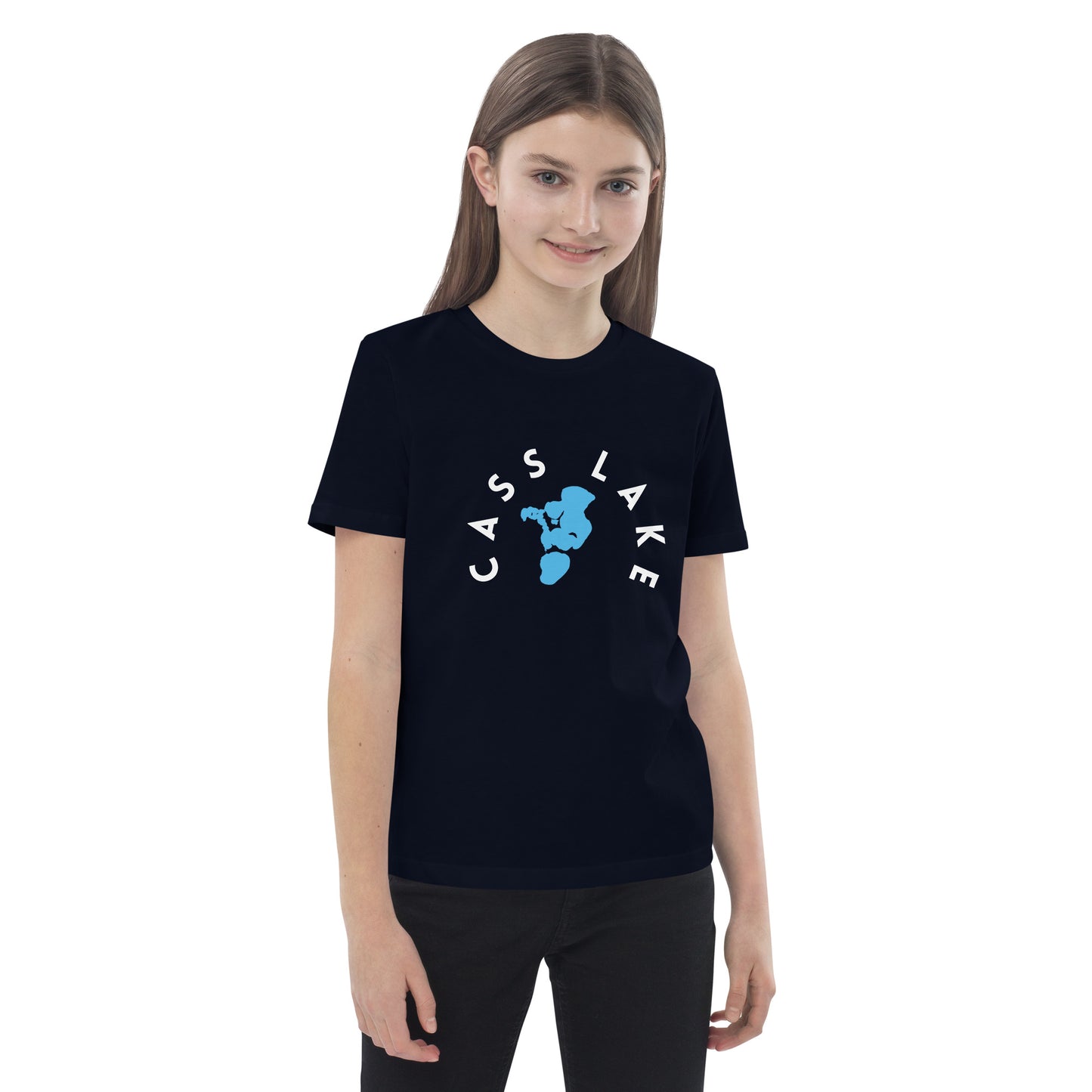 Cass Lake Minnesota Freshwater WB Organic cotton kids t-shirt