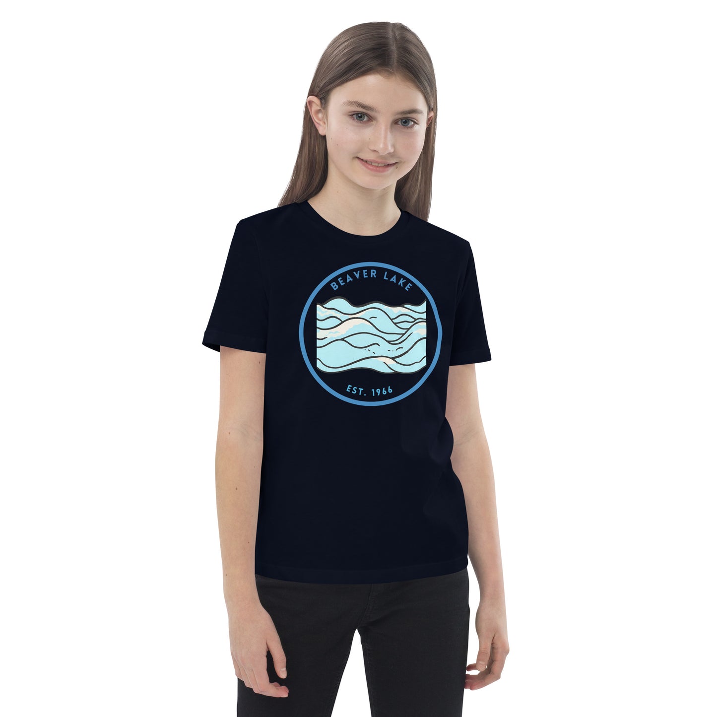 Beaver Lake Arkansas Freshwater Waves Organic cotton kids t-shirt