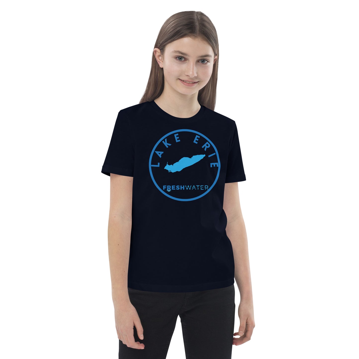 Lake Erie Great Lakes Freshwater LO Organic cotton kids t-shirt