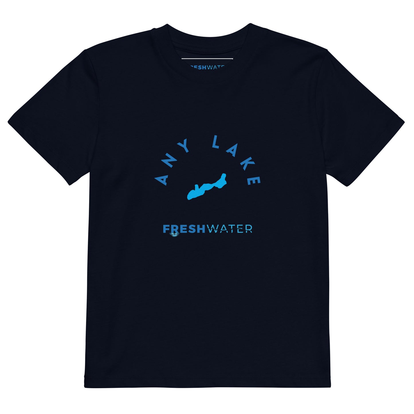 Custom FreshKids Blue Organic cotton kids t-shirt