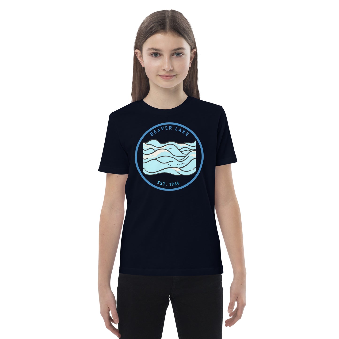 Beaver Lake Arkansas Freshwater Waves Organic cotton kids t-shirt
