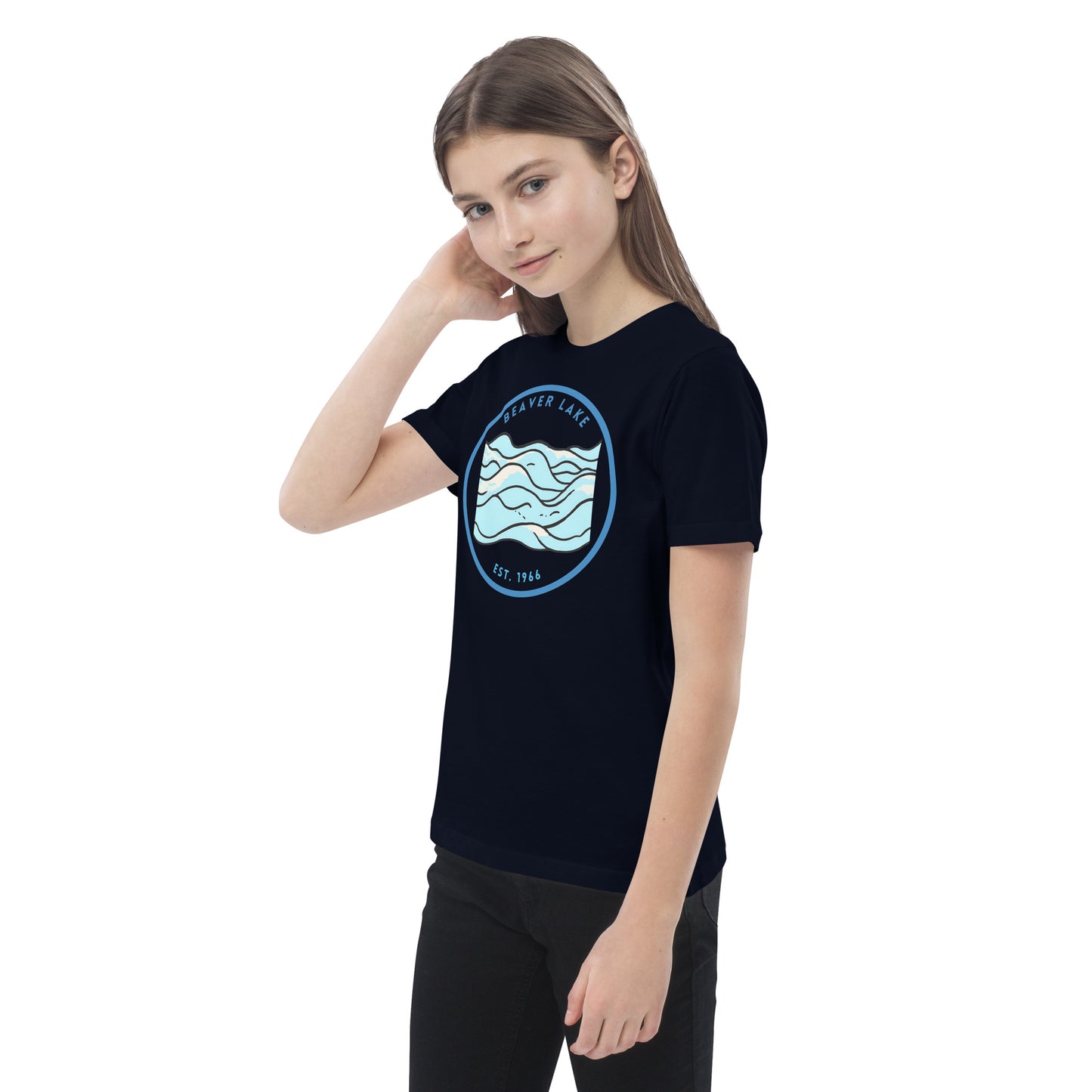 Beaver Lake Arkansas Freshwater Waves Organic cotton kids t-shirt