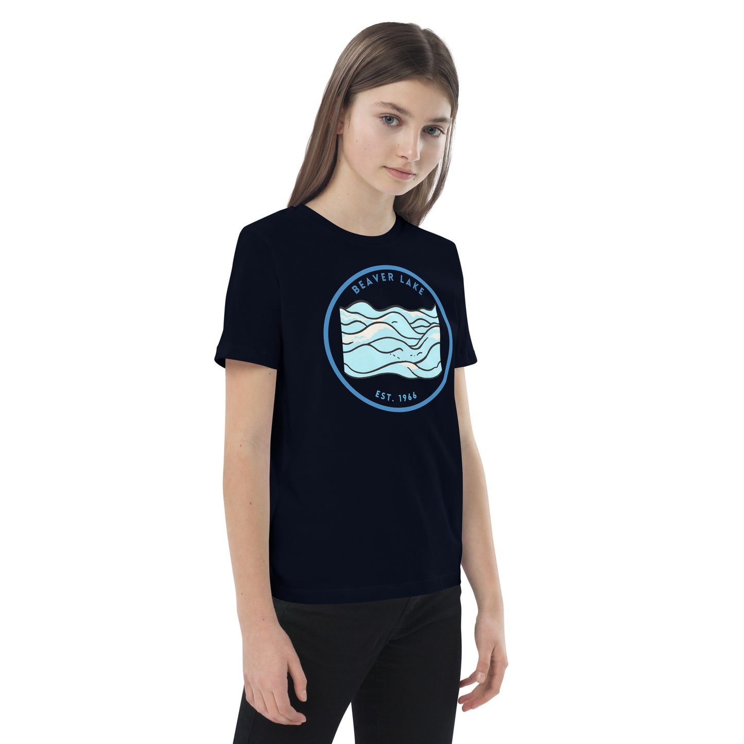 Beaver Lake Arkansas Freshwater Waves Organic cotton kids t-shirt