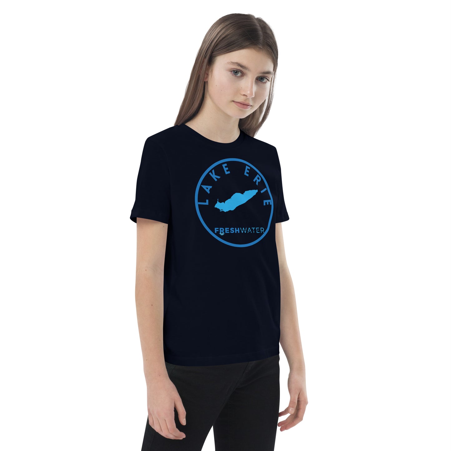 Lake Erie Great Lakes Freshwater LO Organic cotton kids t-shirt