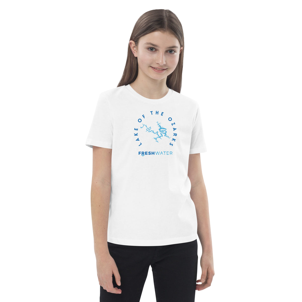 Lake of the Ozarks Freshwater Blue Organic cotton kids t-shirt