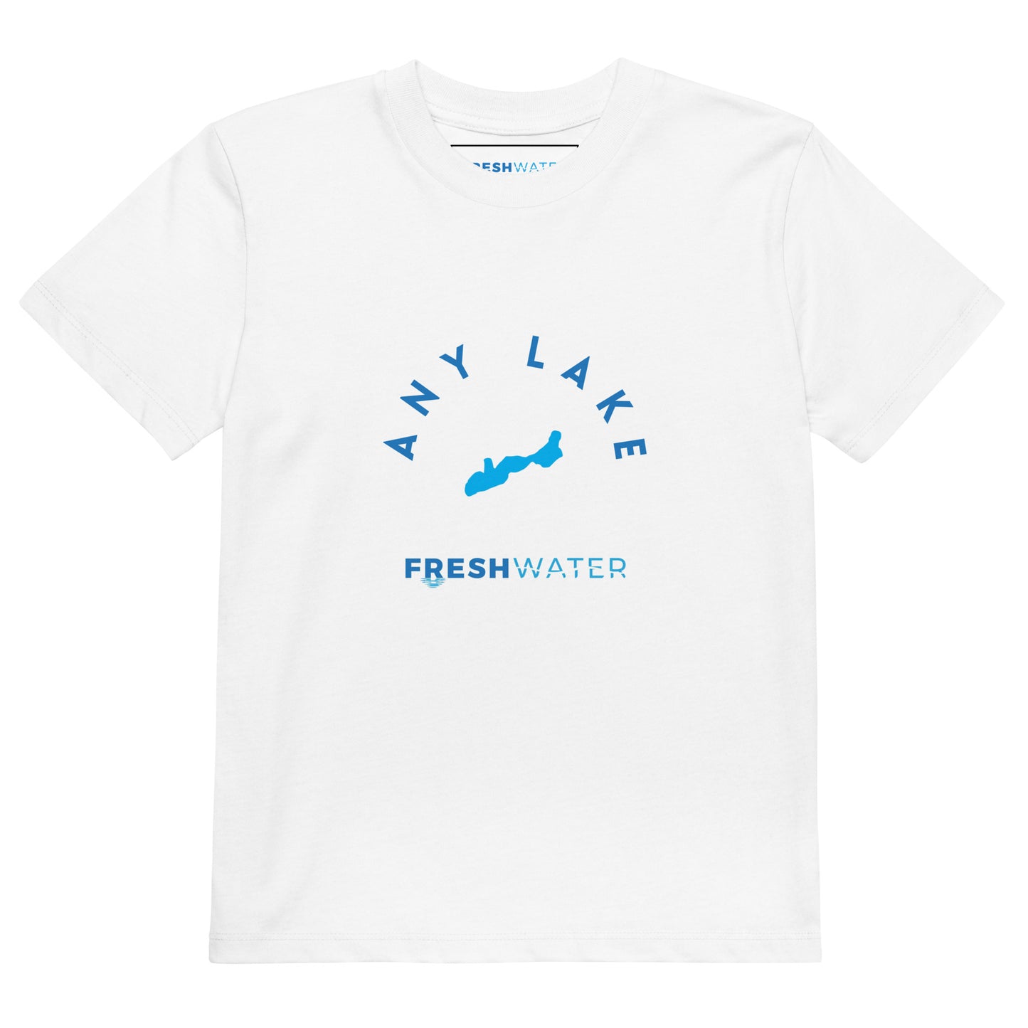 Custom FreshKids Blue Organic cotton kids t-shirt