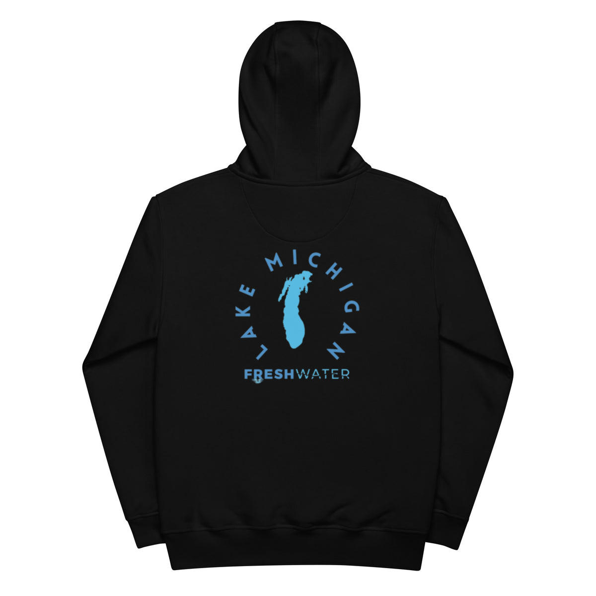 Lake Michigan Freshwater Blue Premium eco hoodie