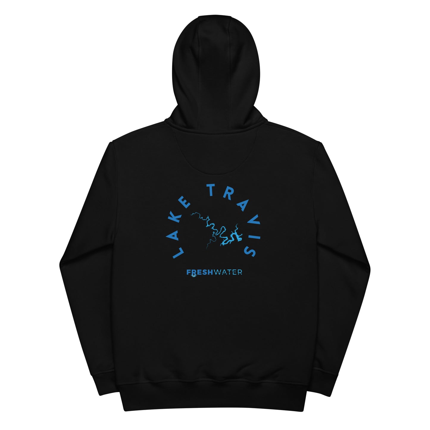 Lake Travis Texas Freshwater Blue Premium eco hoodie