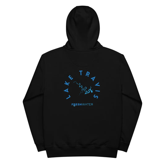 Lake Travis Texas Freshwater Blue Premium eco hoodie