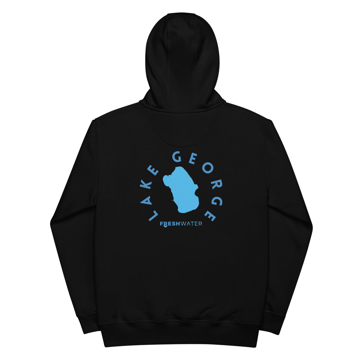 Lake George Florida Freshwater Blue Premium eco hoodie
