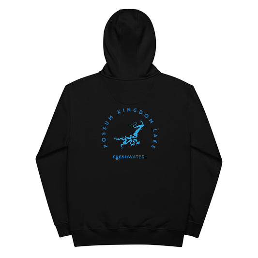 Possum Kingdom Lake Texas Freshwater Blue Premium eco hoodie