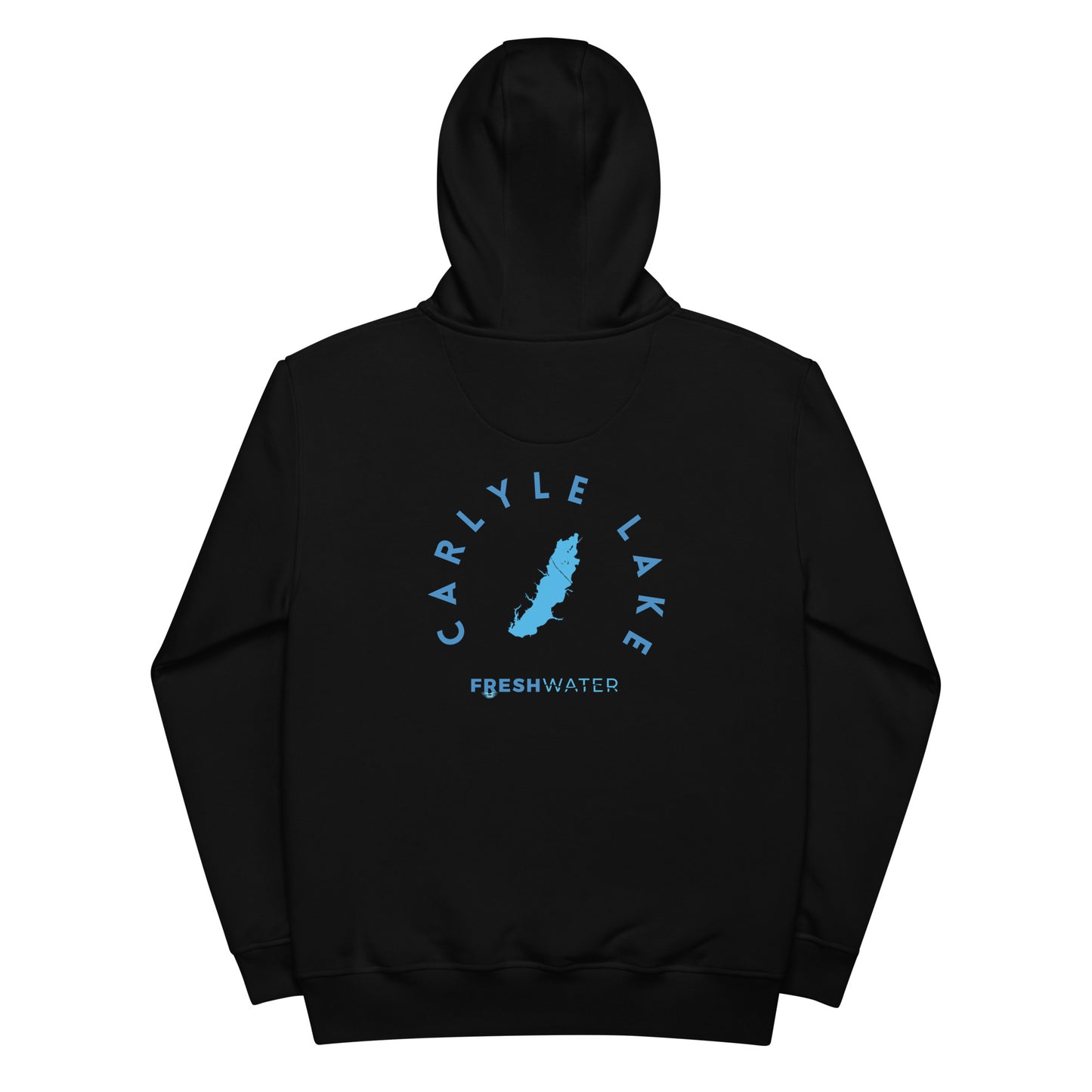 Carlyle Lake Illinois Freshwater Blue Premium eco hoodie