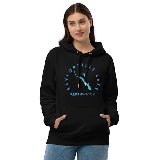 Saylorville Lake Freshwater Blue Premium eco hoodie