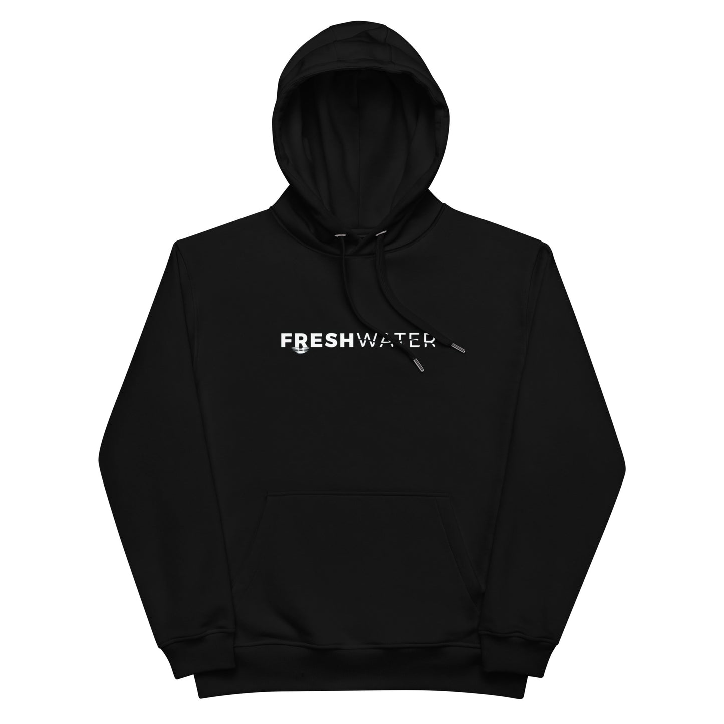 Lake Minnetonka Freshwater Black/White Premium eco hoodie