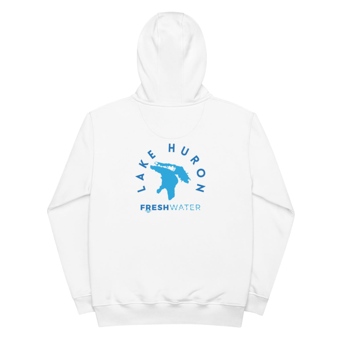 Lake Huron Freshwater Blue Premium eco hoodie