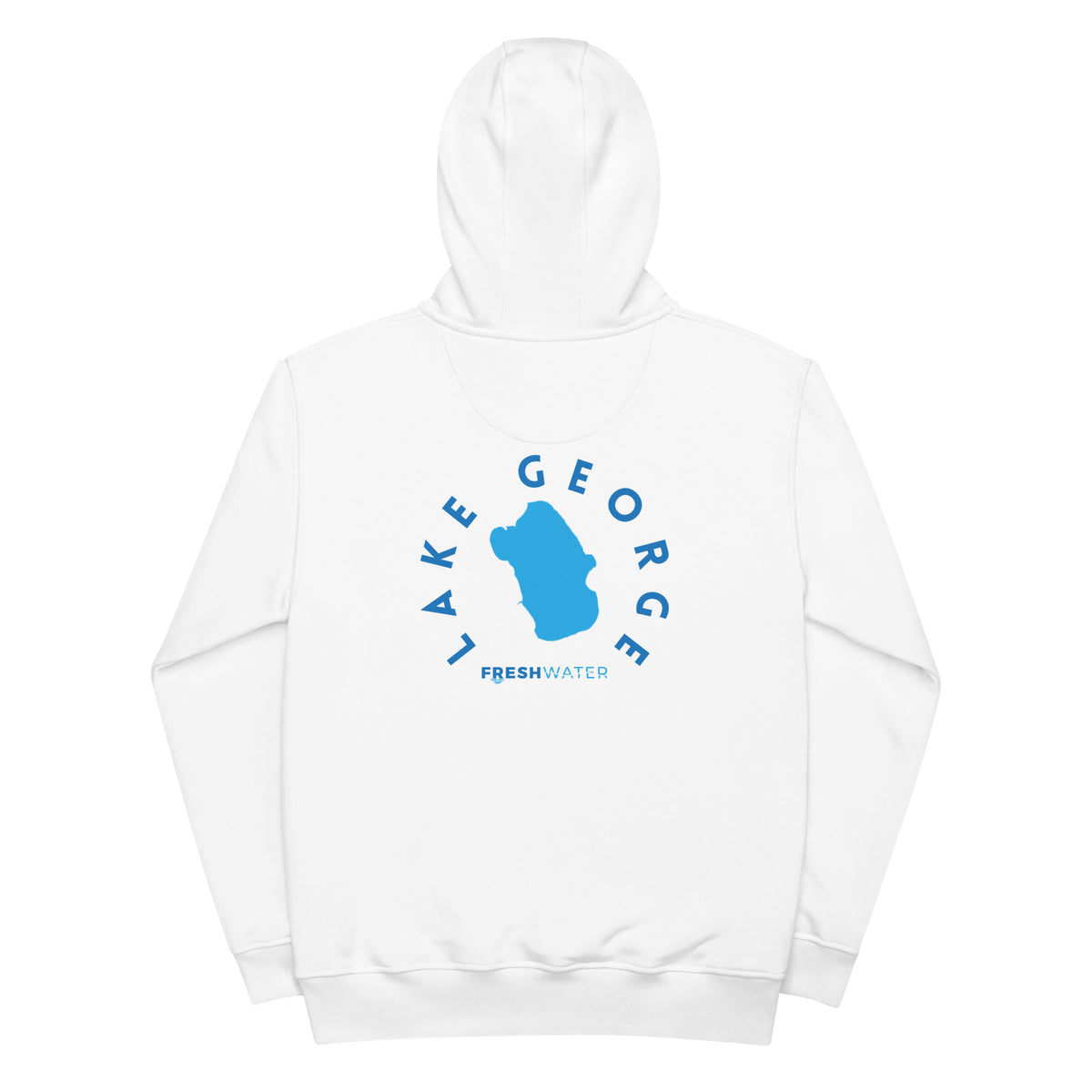Lake George Florida Freshwater Blue Premium eco hoodie