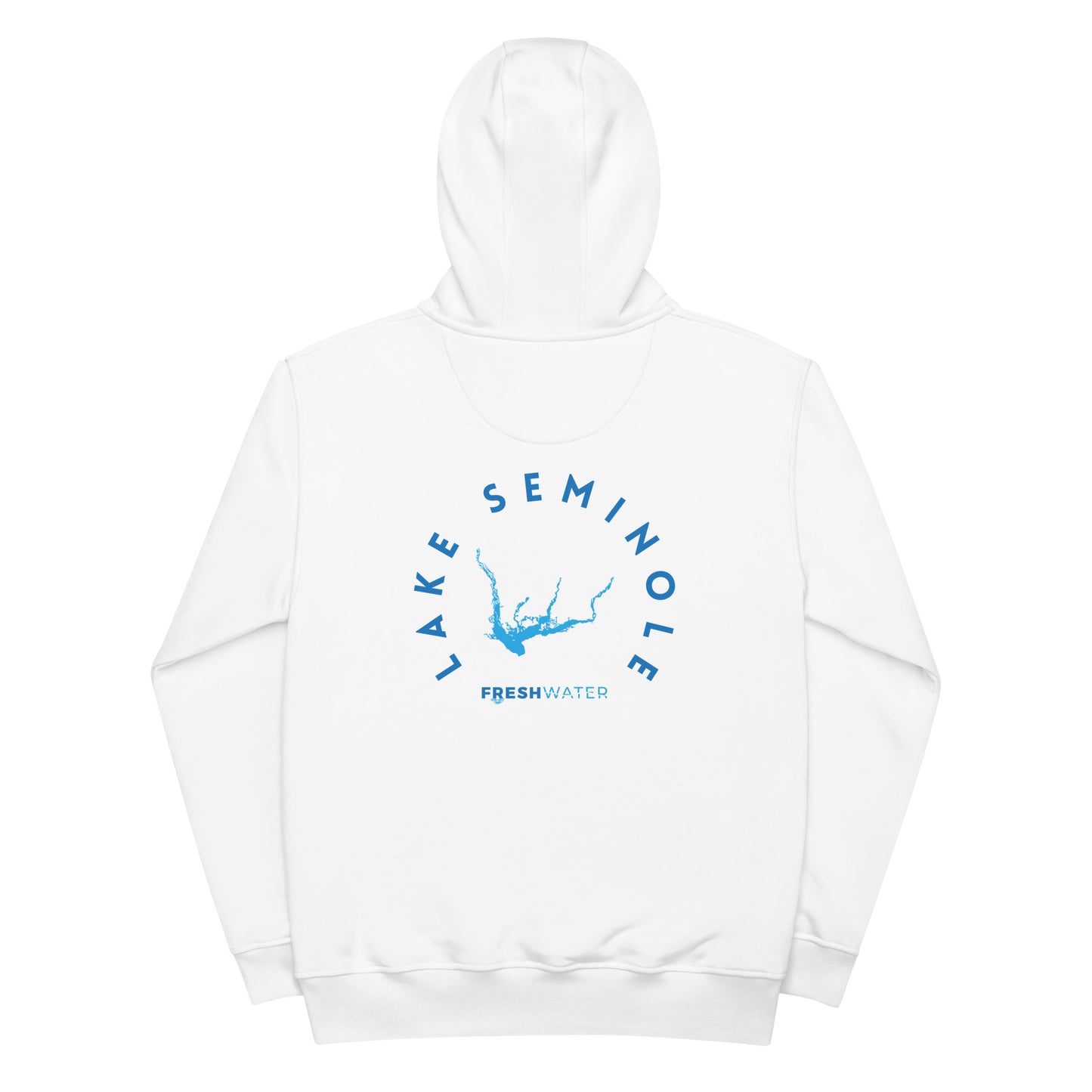 Lake Seminole Florida Freshwater Blue Premium eco hoodie