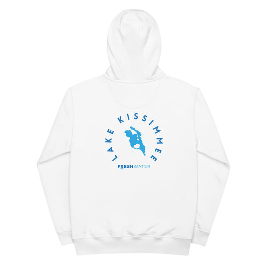 Lake Kissimmee Florida Freshwater Blue Premium eco hoodie
