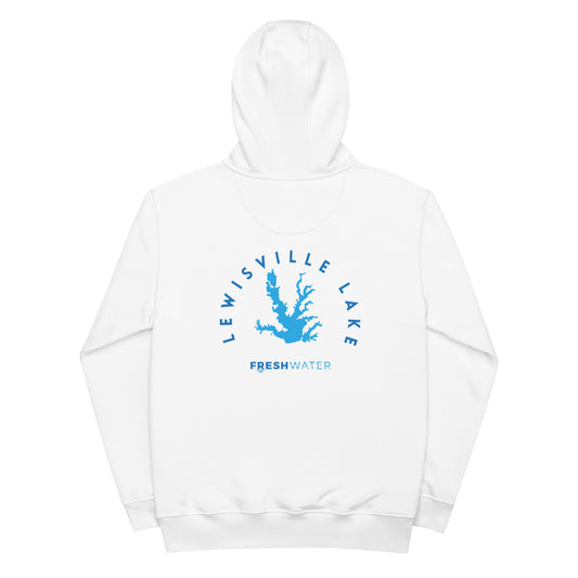 Lewisville Lake Texas Freshwater Blue Premium eco hoodie