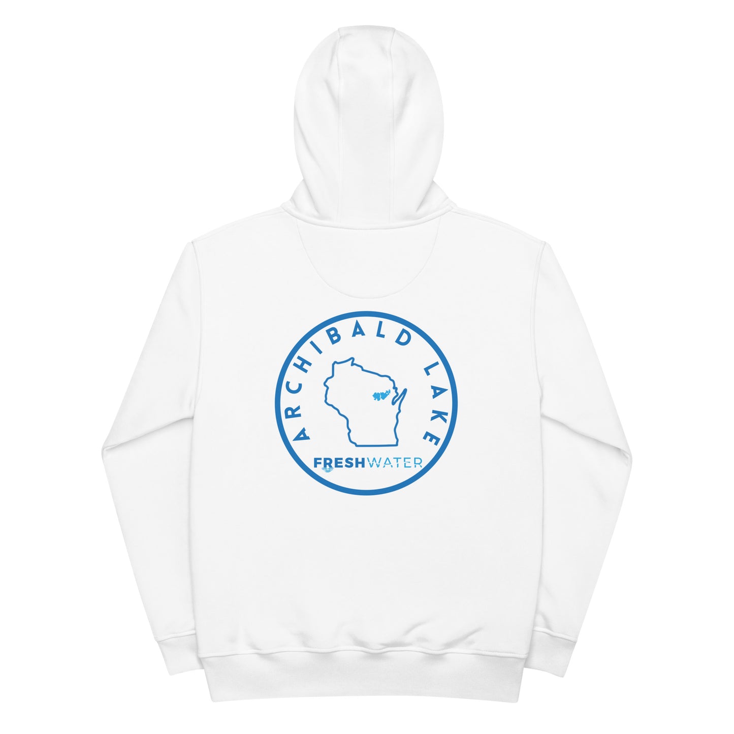 Archibald Lake Wisconsin Freshwater SO FB Premium eco hoodie