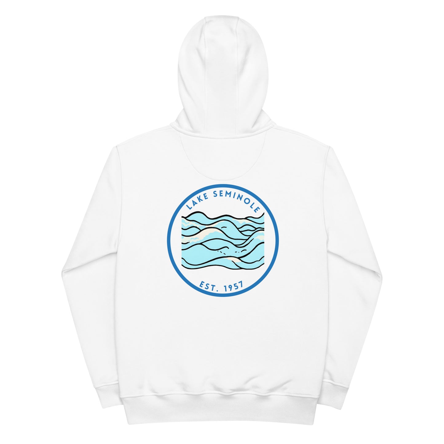 Lake Seminole Florida Georgia Alabama Freshwater Waves Premium eco hoodie